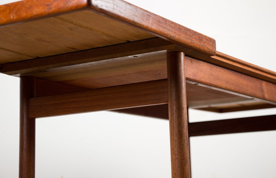 Image 1 of Teak 1960 rolling table, sideboard, extendable Dane and two levels by Kurt Ostervig for Jason Mobler 1960.