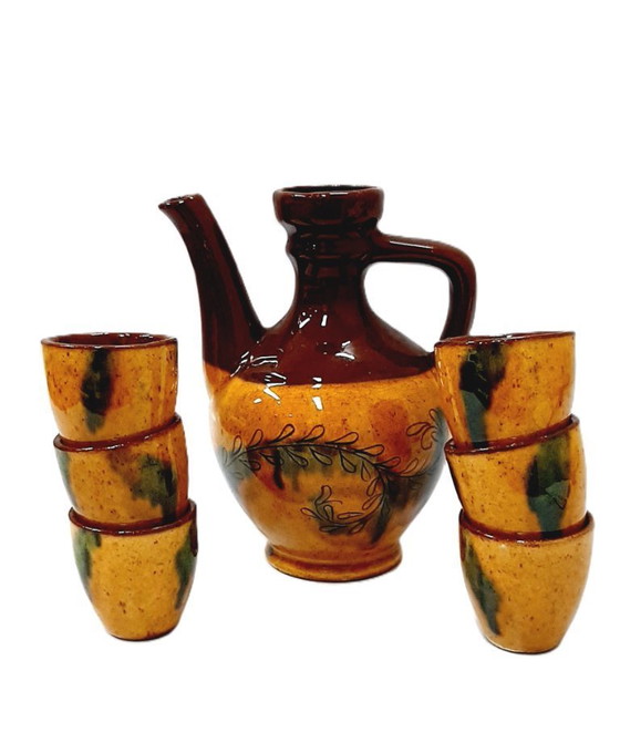 Image 1 of Juego de cerámica para brandy, aguardiente o licor.