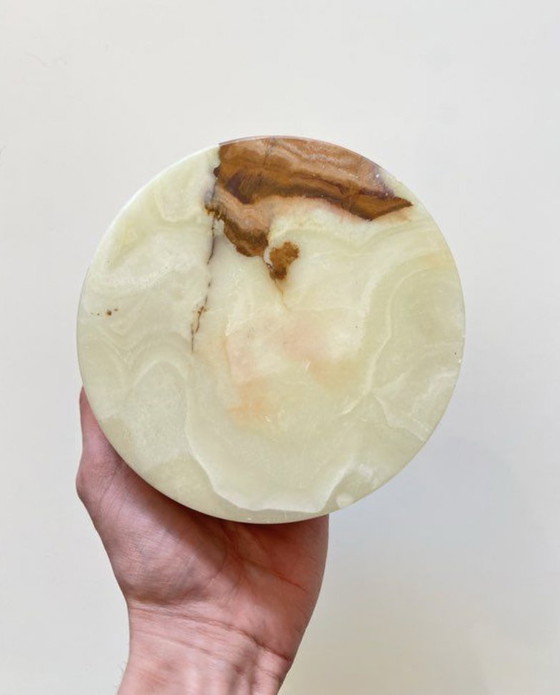 Image 1 of Vintage Green Onyx ashtray - Made in Italy - 1960s