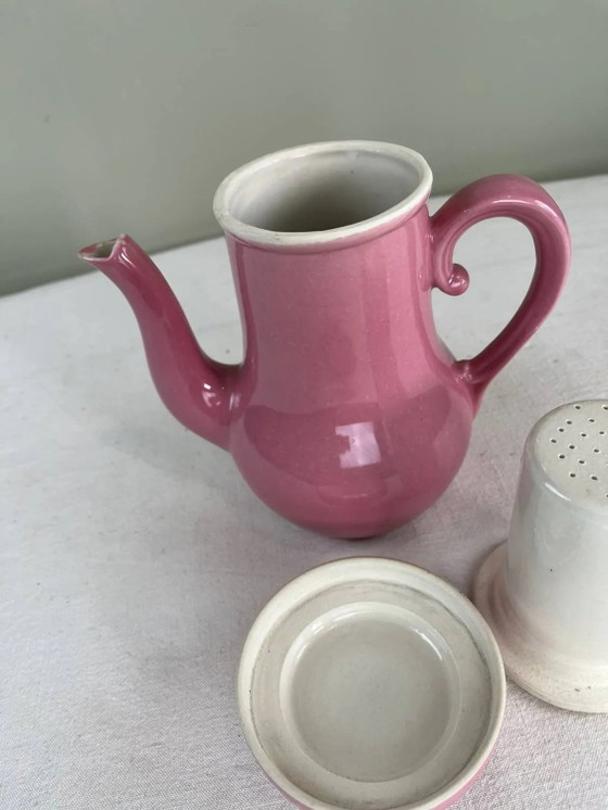 Vintage roze keramische theepot – Keukenaccessoires, Porcelain, Ceramic (photo 7 of 11)
