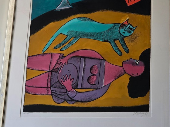 Image 1 of Corneille - Le grand Oiseau Du Desert & Le Reine Des Sables - 24/200 - 1999 - Firmado a mano