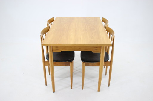 1960s Rare Alan Fuchs Dining Set by ULUV, Czechoslovakia