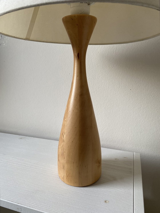 Image 1 of Vintage Scandinavian Wooden Table Lamp