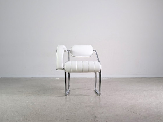 Image 1 of Eileen Grijze non-conformistische stoel, wit, Vereinigte Werkstätten München