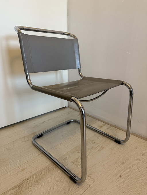 Chaises Thonet Mart Stam S33 à structure tubulaire 4x Gris