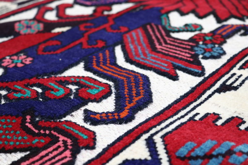Tapis Afghan Kelim Deco Art tissé à la main Nouveau 370 x 80 cm