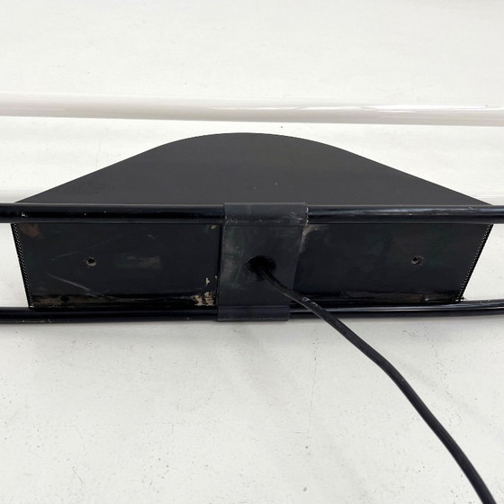 Image 1 of Arced Black Neon Wall Lamp by Gian N. Gigante for Zerbetto, 1980s