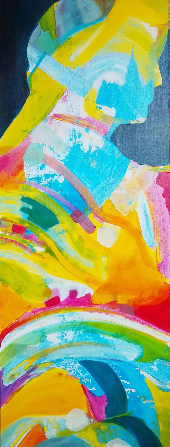 Image 1 of Acrylic painting #sophia 38x100cm