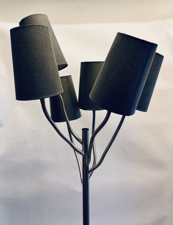 Image 1 of Zijlstra Tiel – Staande Designlamp – 6-arm – RVS – Hotel-Chique