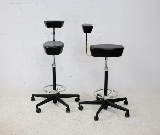 Image 1 of 2x Tabourets Hauts de Georges Nelson