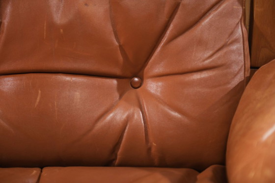 Image 1 of Vintage S15 fauteuils van leer, ontworpen door Pierre Chapo - Atelier Chapo, Frankrijk, 1967.