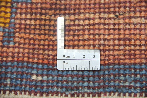 Image 1 of Tapis Gabbeh persan moderne original en laine, 153 x 119 cm, excellent état.