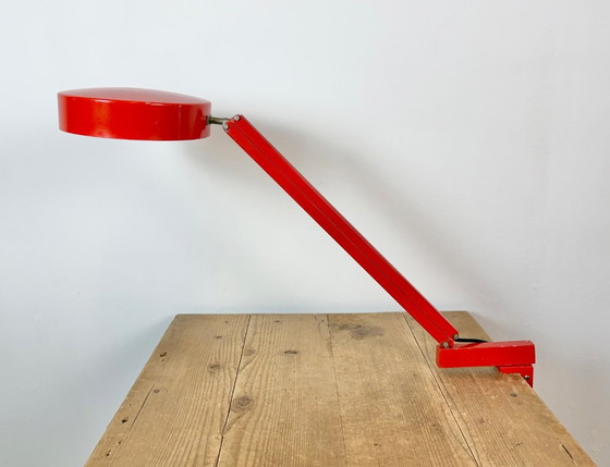Vintage Red Adjustable Table Lamp, 1970s – Iron, Metal (photo 4 of 20)