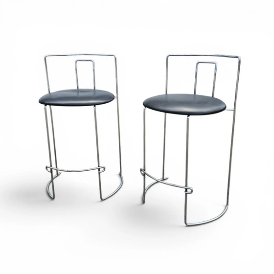 2 x Gaja stool by Kazuhide Takahama for Simon Gavina / black leather (photo 22 of 23)