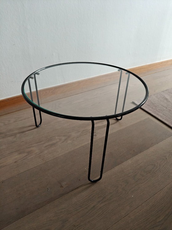 Image 1 of Set of vintage glass coffee tables / nesting tables – Italian design