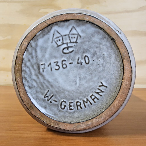 Vintage tall West Germany vase Carstens Tönnieshof (70s) / 1970s large W.Germany vase (Height: 40cm)