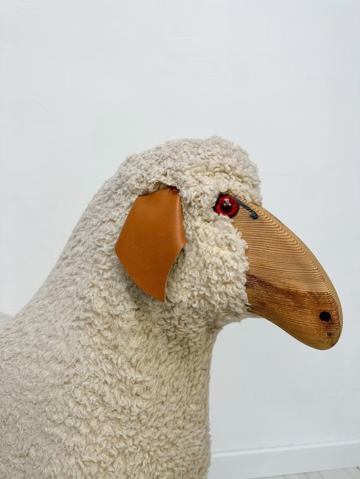 Vintage Hanns-Peter Krafft for Meier Germany Sheep Figure 60s