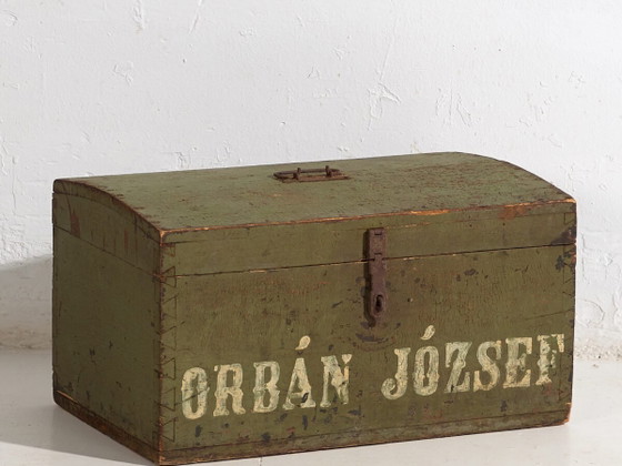 Antike grüne Truhe (ca. 1920) #20 – Kommoden, Rustic (photo 2 of 39)