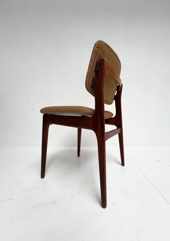 Image 1 of Set Of 4 Solid Wood Danish Chairs, 1970's