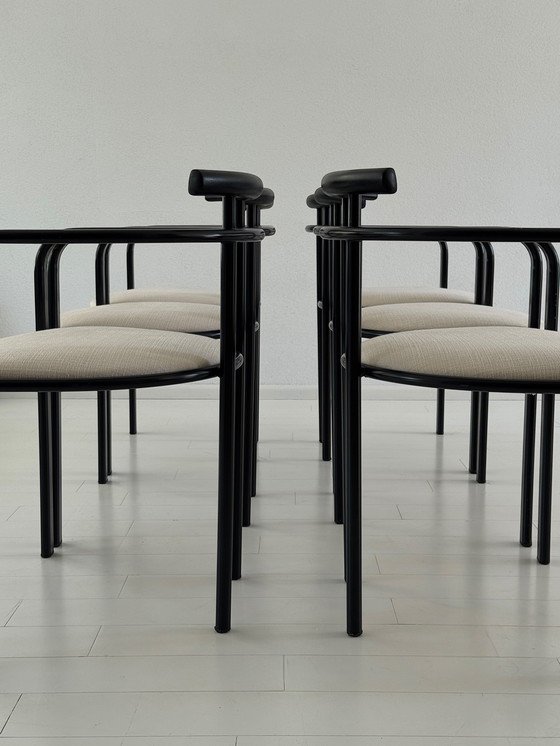 Image 1 of 6x Eetkamerstoelen ‘Segis’ Carlo Bambino Voor Martina