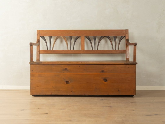 Image 1 of 1900s Biedermeier Chest Bench, Vintage