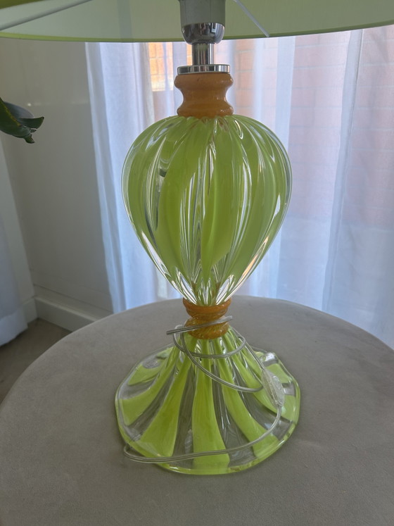 Vintage Murano Glass Table Lamp – Textile (photo 2 of 7)