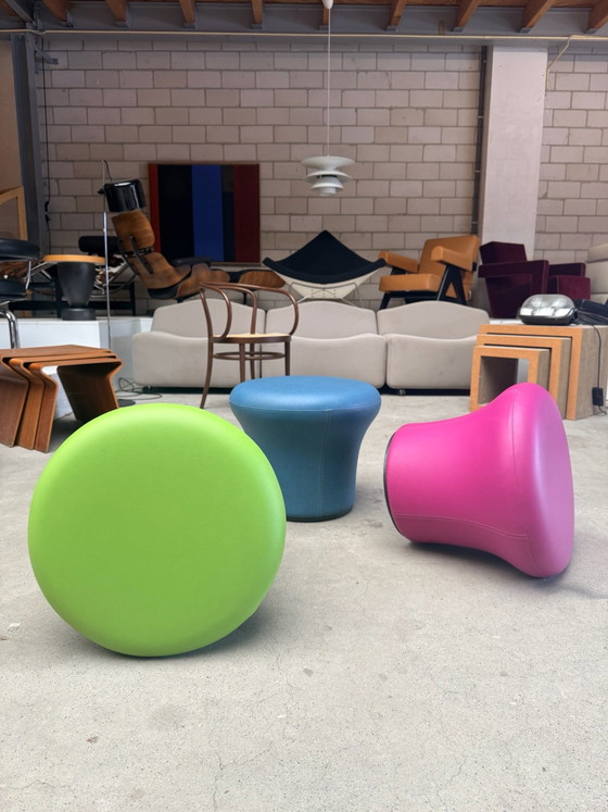 Artifort Mushroom footstool, Footstools & poufs, Leather, Green, Modern (photo 8 of 8)