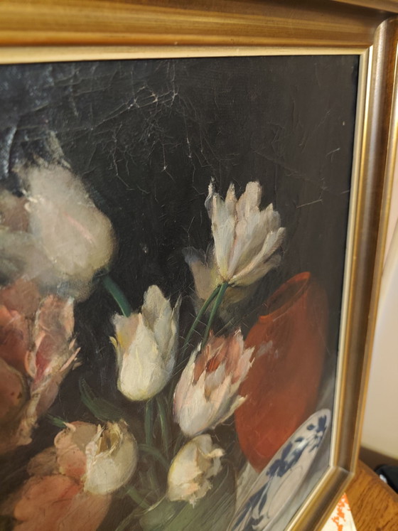 Vintage oil painting, Art, Wood, Canvas, Black (photo 8 of 11)