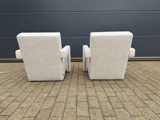 2x Cassina Utrecht Chair Terracotta, G. Rietveld Nieuwstaat! – Fauteuils, Textile (photo 12 of 15)