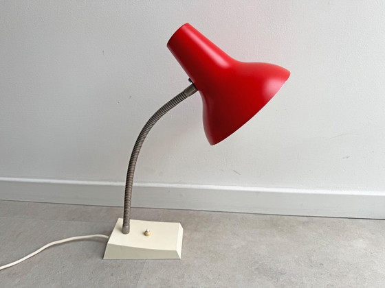1x Lampada da scrivania grande in stile Mid-Century, rossa. – SIS, Lampade da scrivania, Metal (photo 8 of 8)