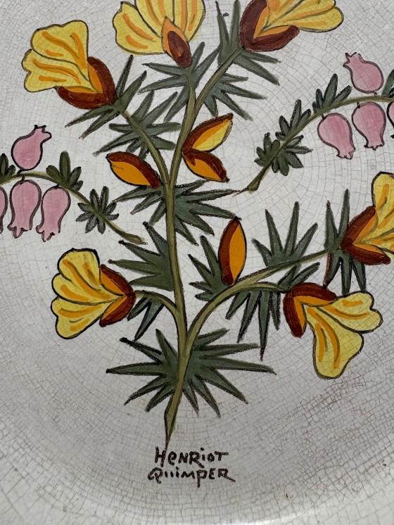 Image 1 of Piatto decorativo in ceramica Henriot Quimper
