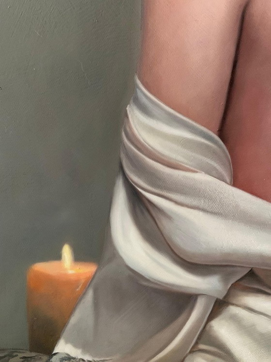 'Geisha de Marfil' – Original Ölgemälde, 70 × 50 Cm – Gemälde & Zeichnungen, Canvas (photo 3 of 5)