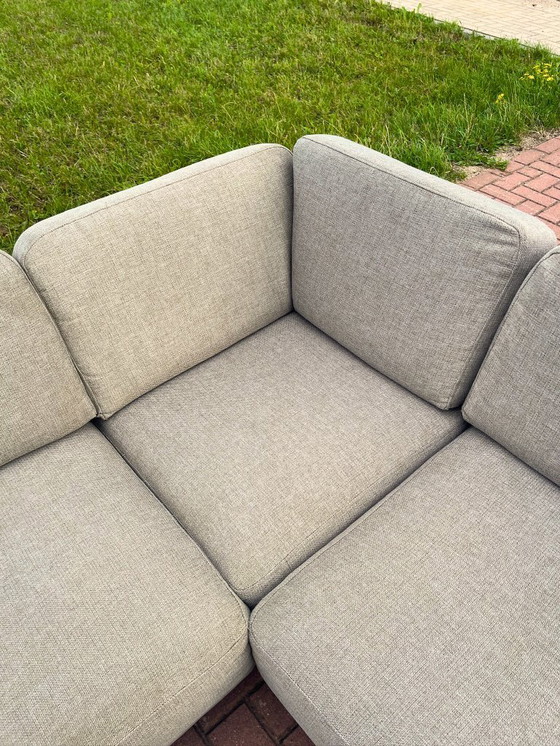 Image 1 of Montel Sofá de tela en U con amplios asientos