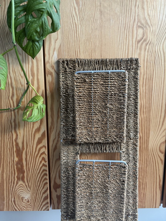 Image 1 of Portariviste vintage in rattan di IKEA