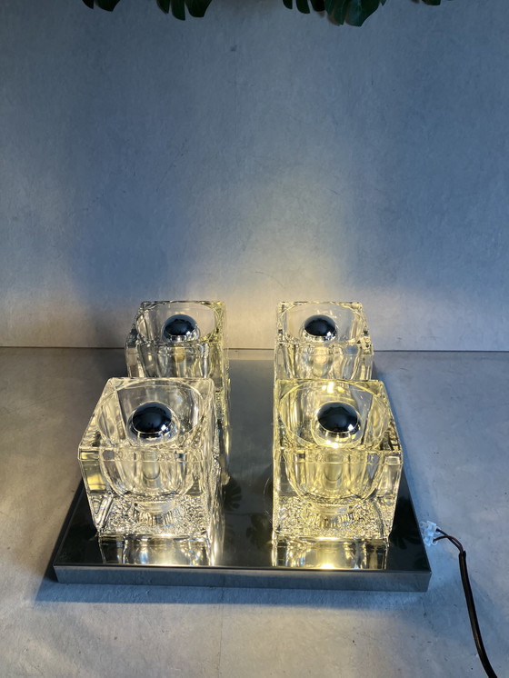 Image 1 of Peill & Putzler Plafonnier Ice cue lampe design vintage