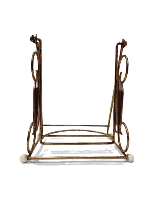 Vintage Brass Bottle Stand – Chivas Regal Display | Ornate & Collectible