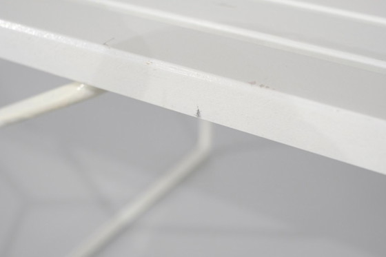 Image 1 of Panca "400" in legno bianco di Harry Bertoia per Knoll International.