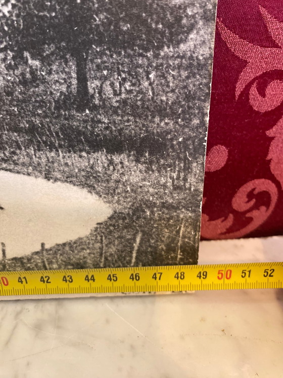 Souvenirs van Lamartine – Milly-Lamartine, The Monsard – Groot antiek paneel – Decoratieve objecten, Paper (photo 4 of 5)