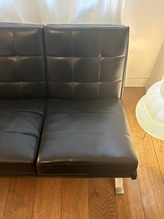 Image 1 of leather vintage sofa mid-century modern