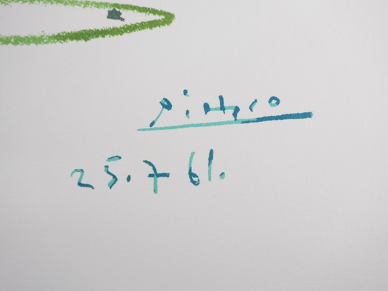 Pablo Picasso: Danza de la paz, Círculo de la juventud, Litografía firmada – Litografías y grabados, Paper (photo 2 of 8)