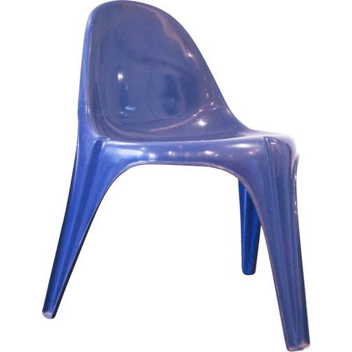 Sedia a treppiede in fibra di vetro - 1968