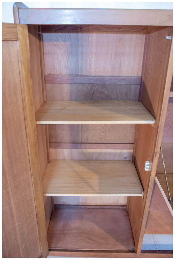 Image 1 of Scrivania e cassettiera vintage in rovere degli anni '50