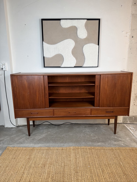 Image 1 of Danish Teak Sideboard With Bar Section and Drawers