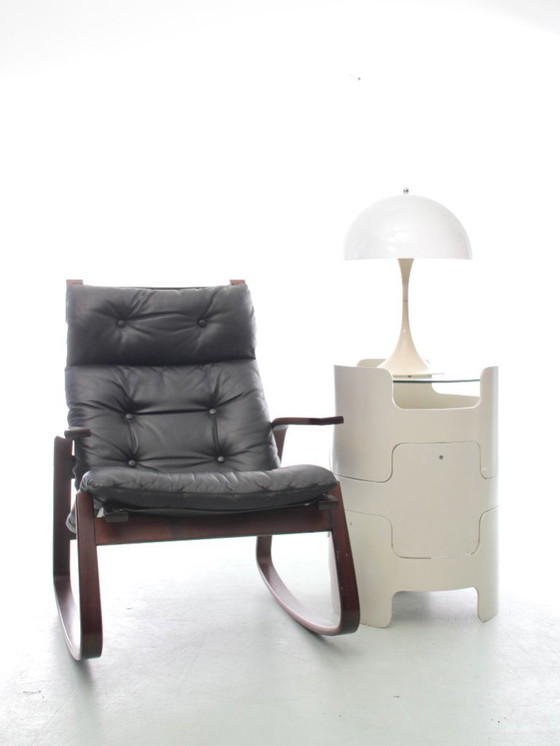 Image 1 of Ensemble de 2 tabourets et 1 table basse de Gerd Lange pour "Die Gute Form"