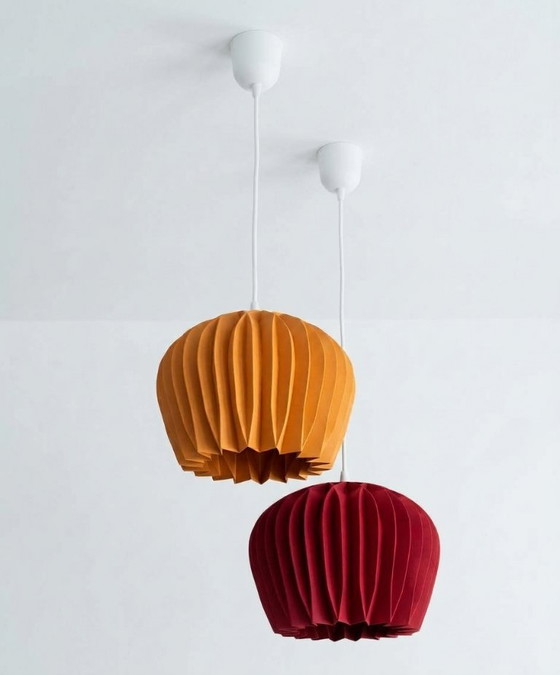 Lampada di design (2) - Bloom SUNSET - Materiale ecologico – LL, Lampade a sospensione (photo 3 of 6)