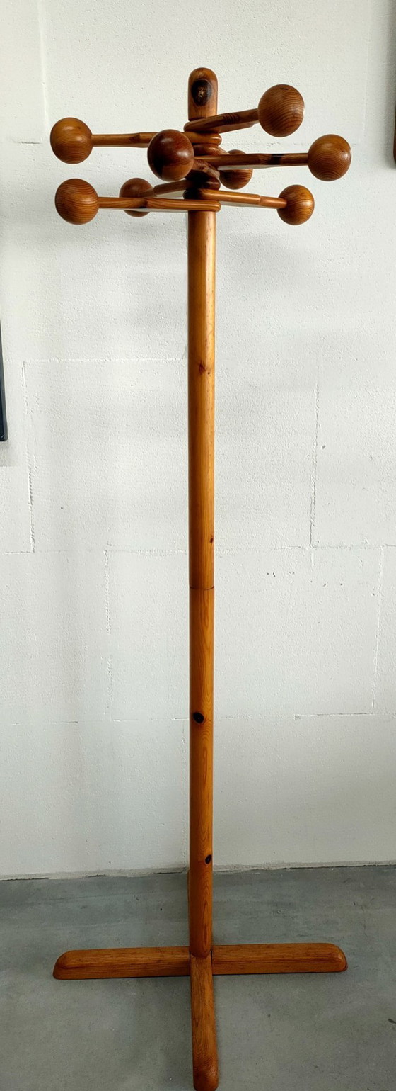 Image 1 of Vintage Design Houten Kapstok Jaren 70