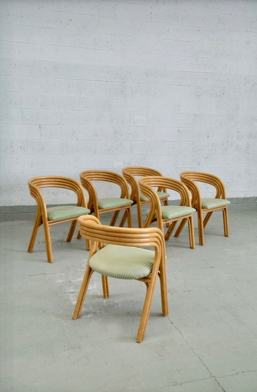 6 sedie Axel Enthoven per Rohé Noordwolde, 1970