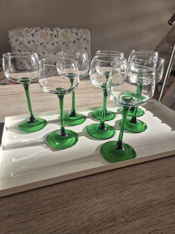 Ensemble de 8 verres à vin Luminarc Vintage à pieds verts – Verres et carafes, Glass (photo 3 of 15)