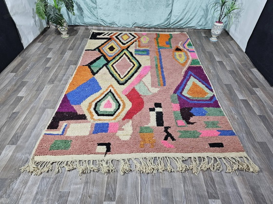 Einzigartiger marokkanischer Teppich aus Naturwolle, 2,5x1,5 m. – Teppiche & Läufer, Wool (photo 6 of 11)