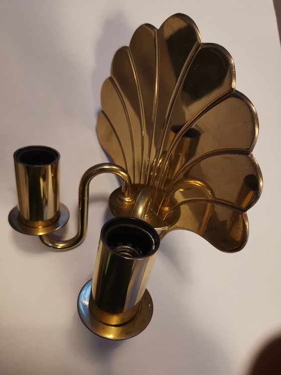 Image 1 of Hollywood Regency Designer Wall Lamp by Vereinigte Werkstätten München
